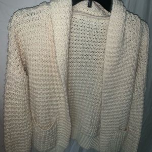Knit sweater cardigan